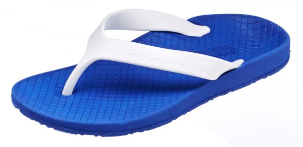 Archline Balance Orthotic Flip Flops Blue-White