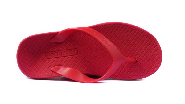 Archline Balance Orthotic Flip Flops Red-Red