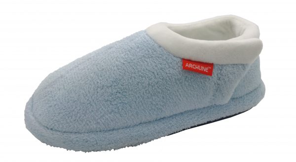 Archline Orthotic Slippers Closed Baby Blue