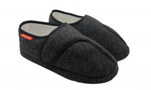 Archline Orthotic Slippers Closed Charcoal