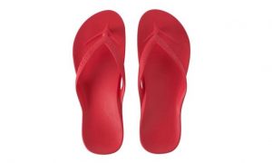 Archies Arch Support Flip Flops- Coral