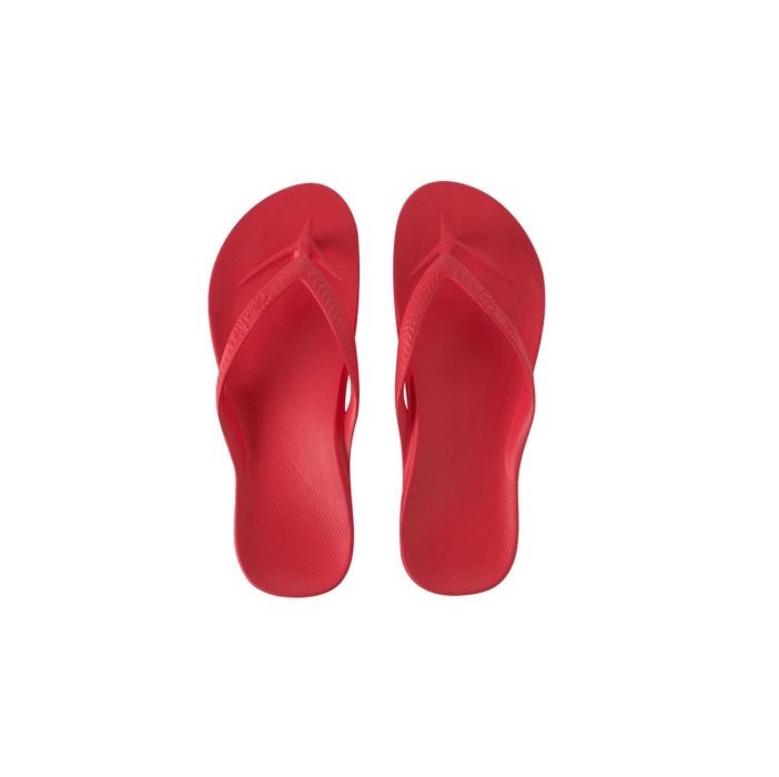 Archies Arch Support Flip Flops- Coral - Adelaide Foot and Ankle Shop