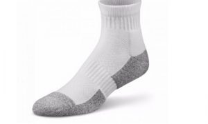 Dr Comfort Shape To Fit Ankle Socks - White