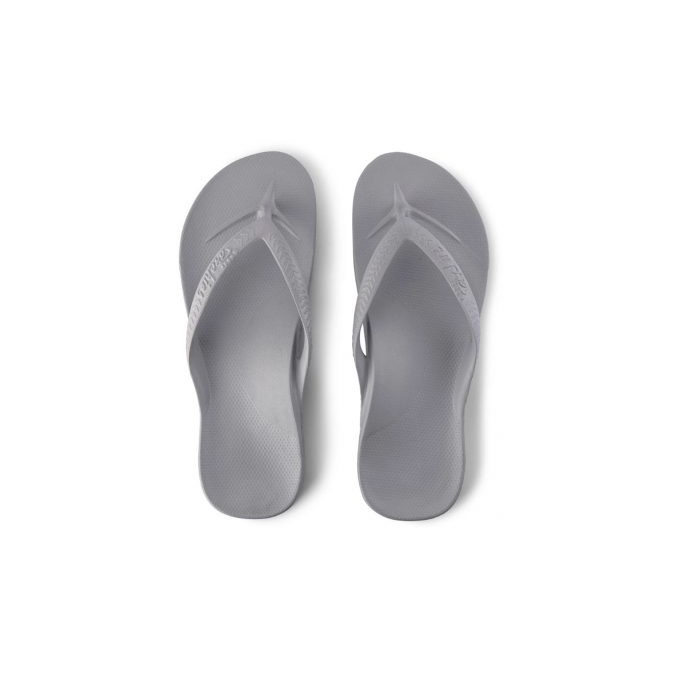 White Archies Arch Support Jandals