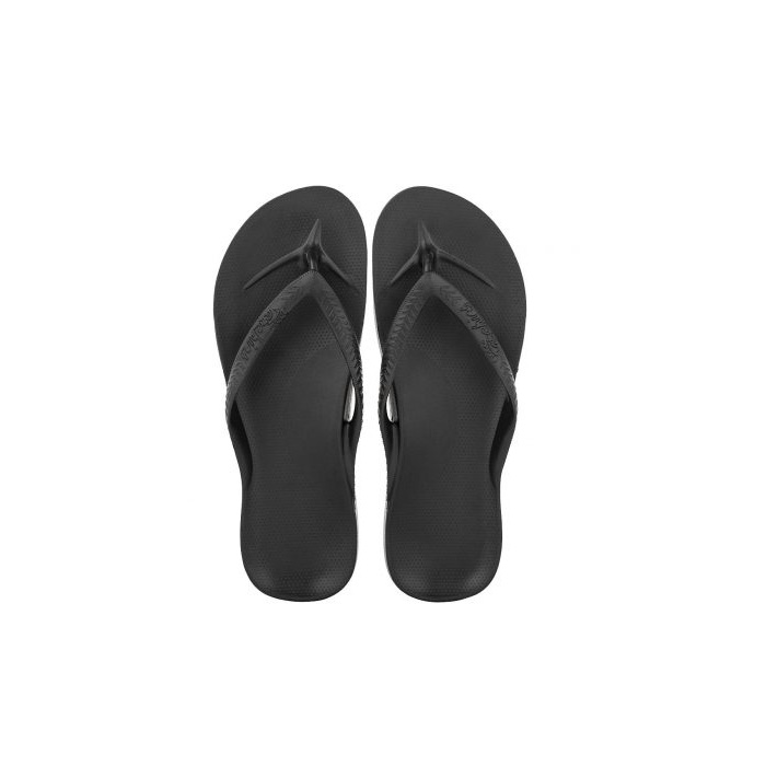 Archies Arch Support Flip Flops- Black - Adelaide Foot and Ankle Shop